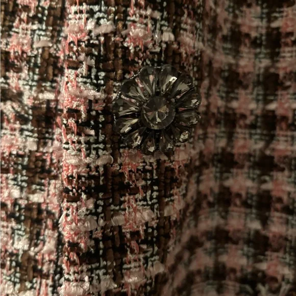 Chic Pink and Black Women's Coat - Picture 5 of 5